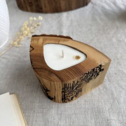 Rustic Wooden Candle