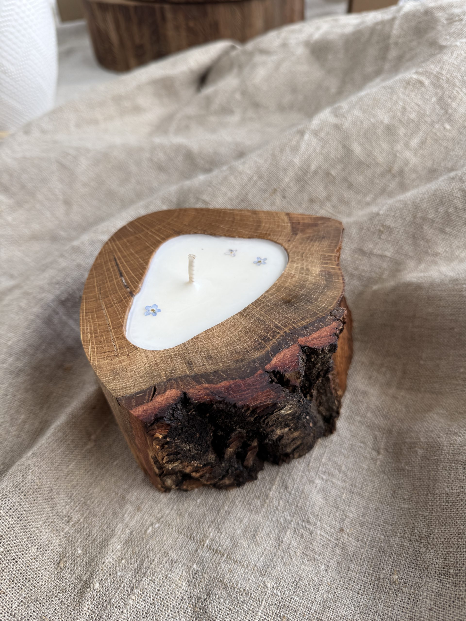 Blooming Wood Candle - Image 2