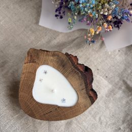 Blooming Wood Candle