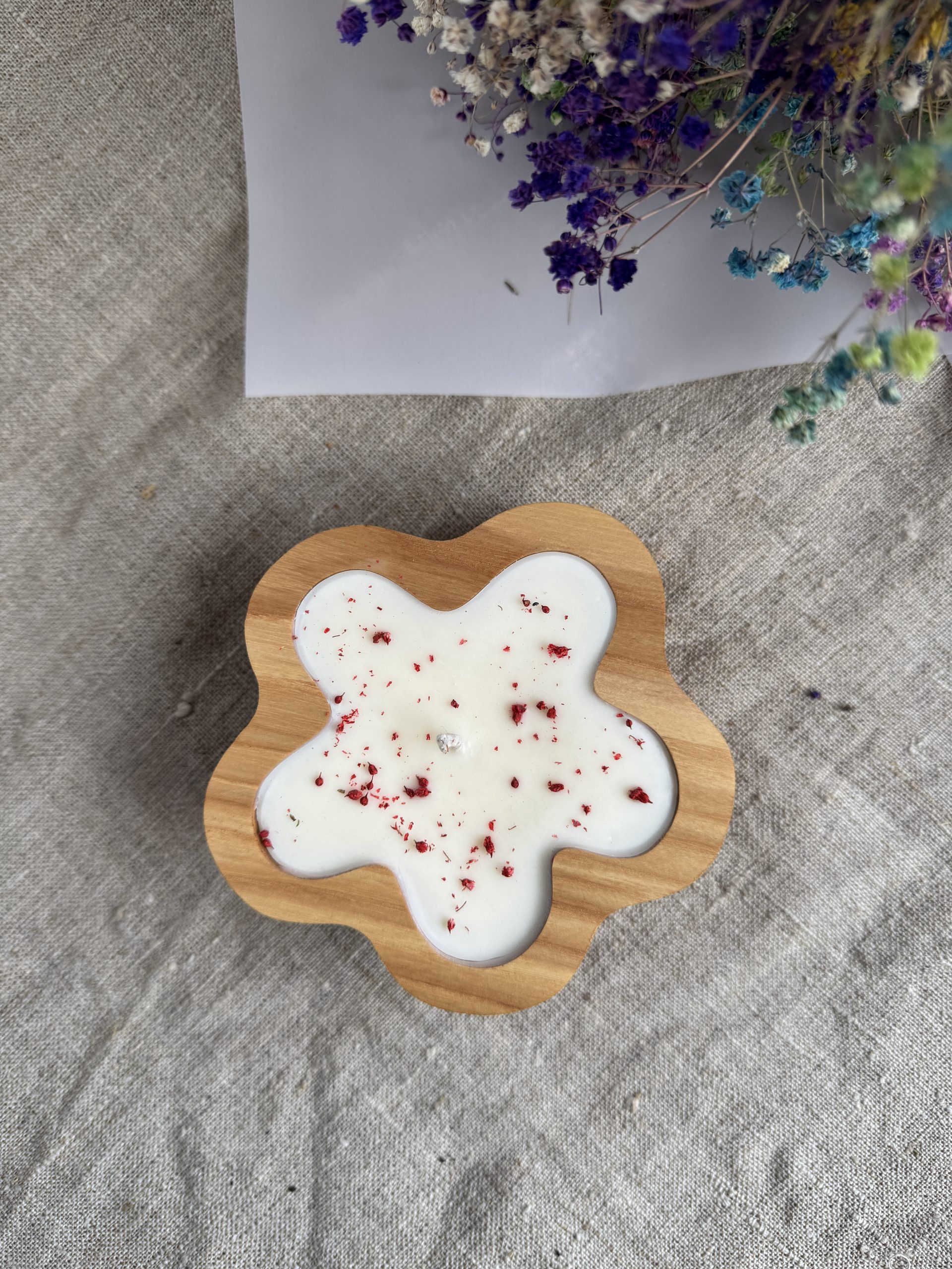 Blossom Wooden Candle