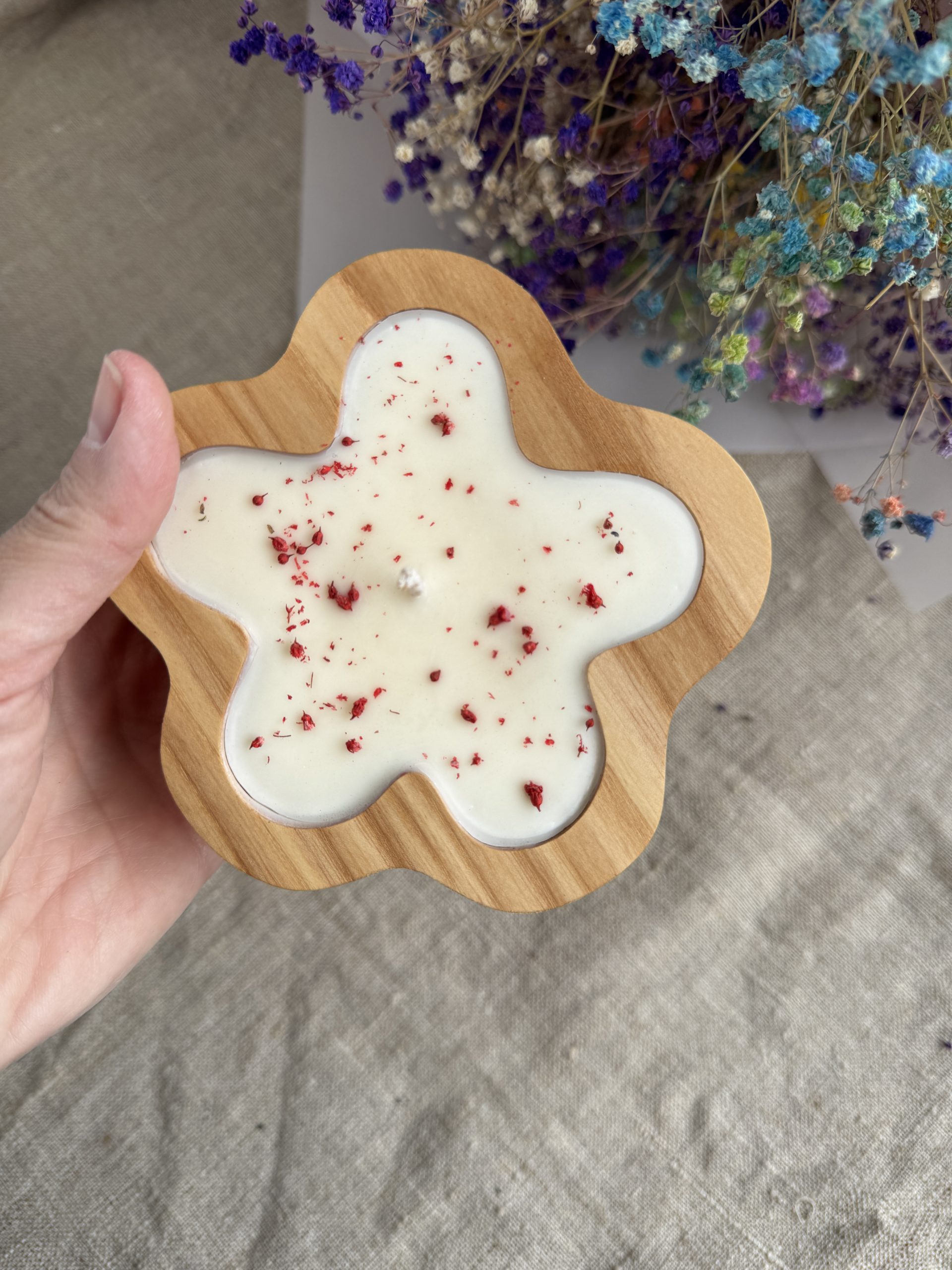 Blossom Wooden Candle - Image 2