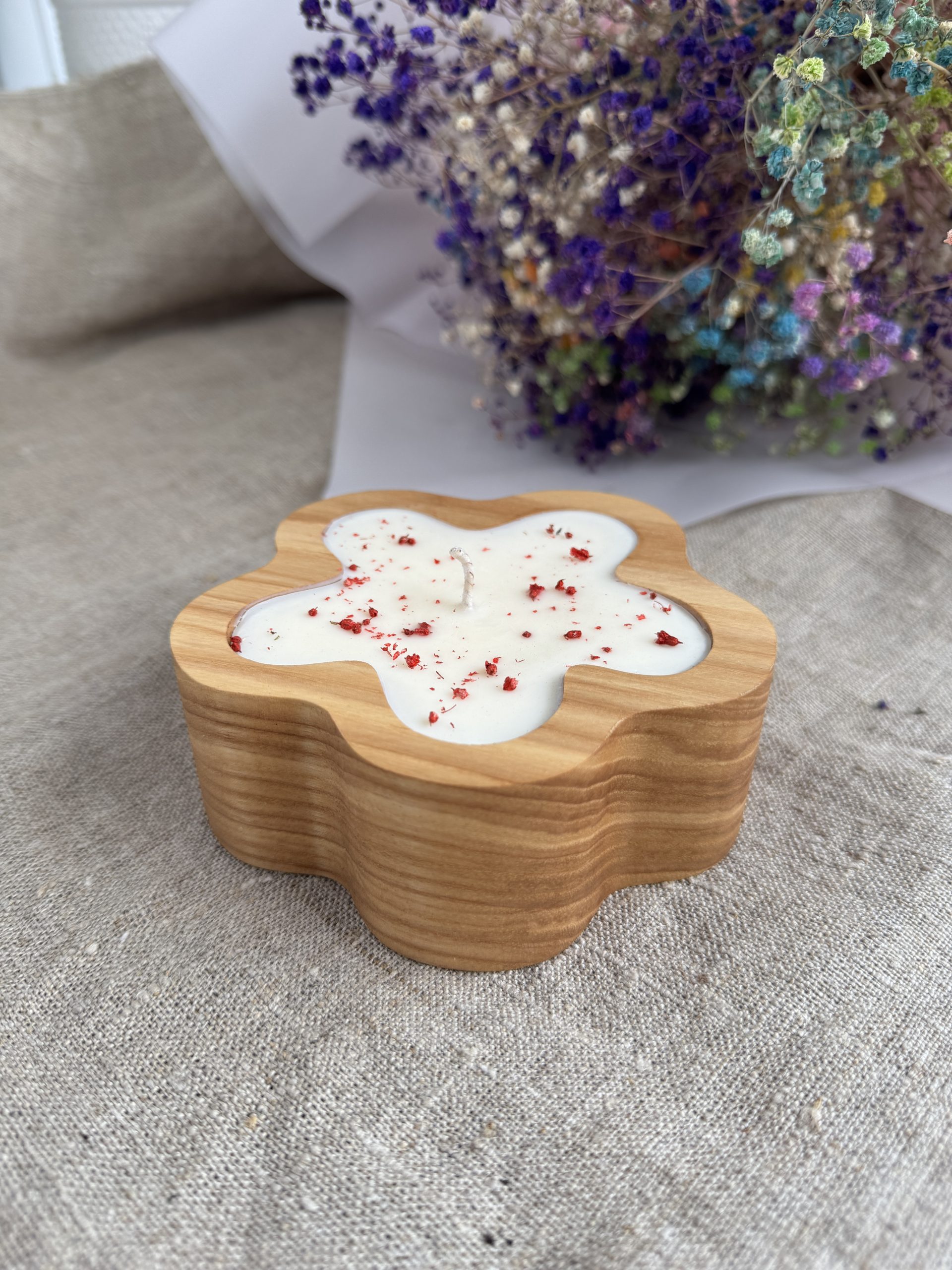 Blossom Wooden Candle - Image 3