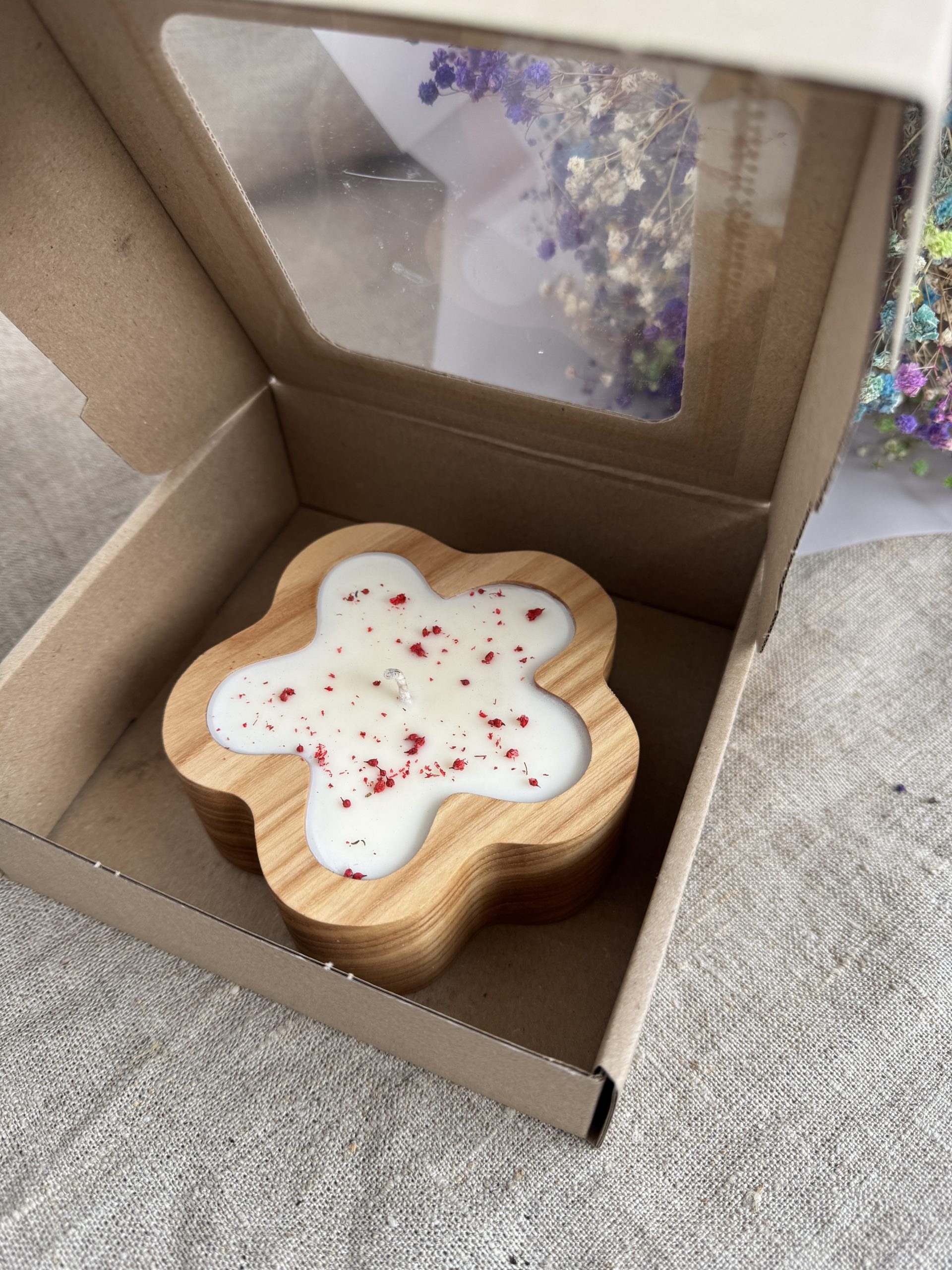 Blossom Wooden Candle - Image 4