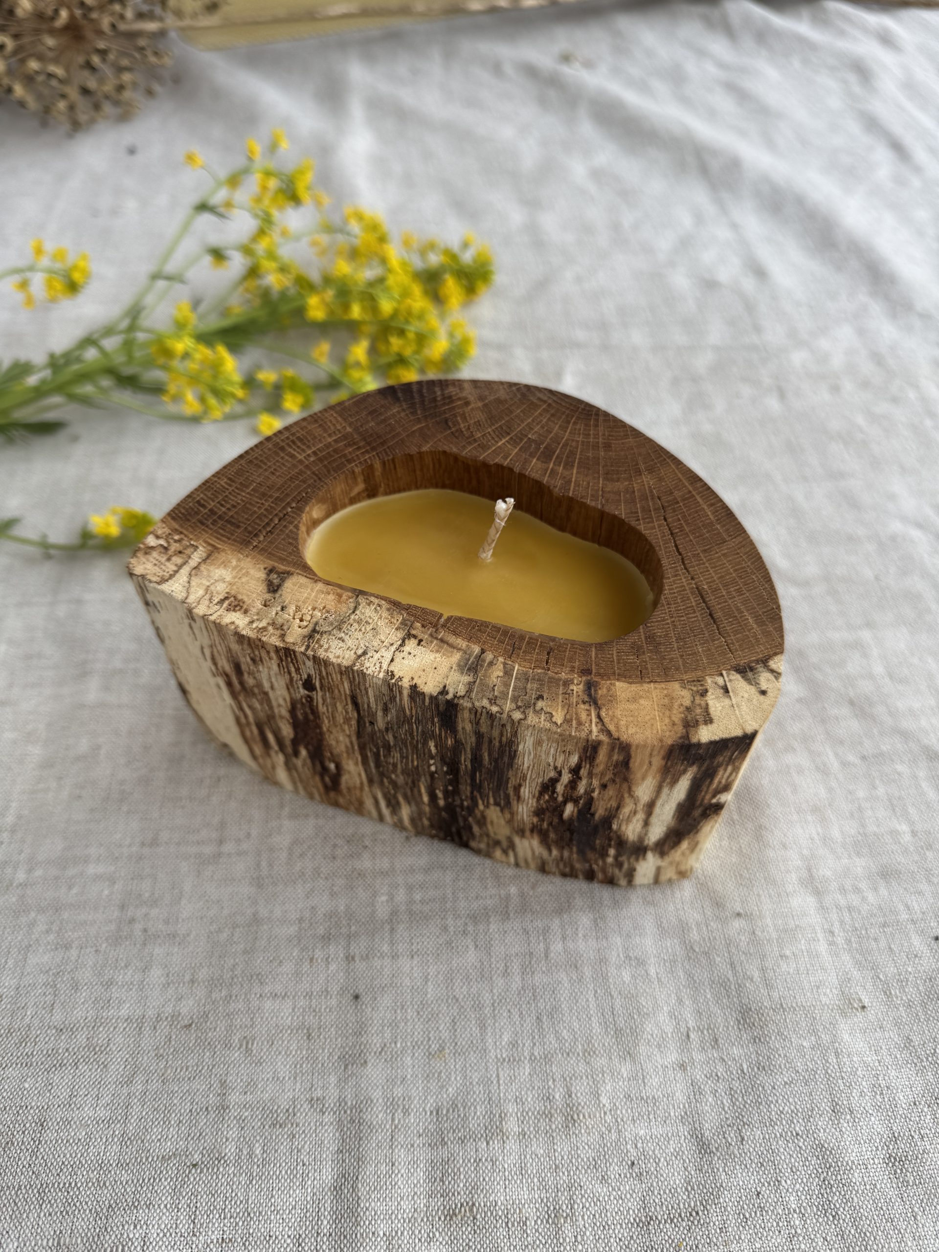 Pure Oak Beeswax Candle - Image 2