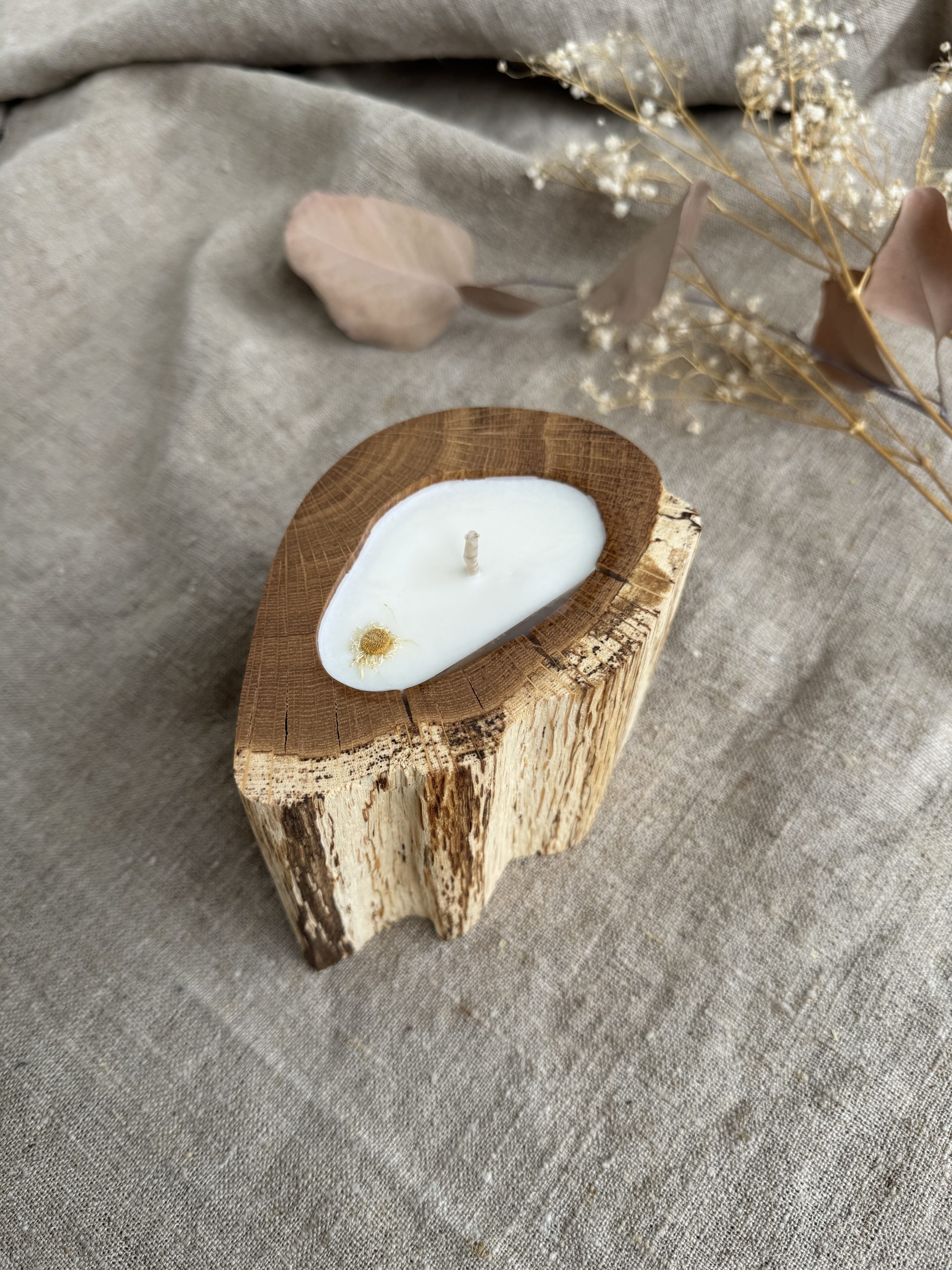 MiniOak Wood Soy Candle – Melon